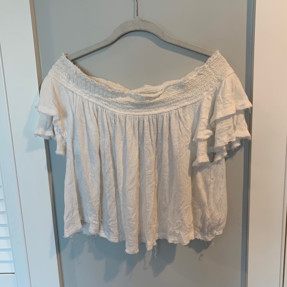 FREE PEOPLE OFF SHOULDER TOP